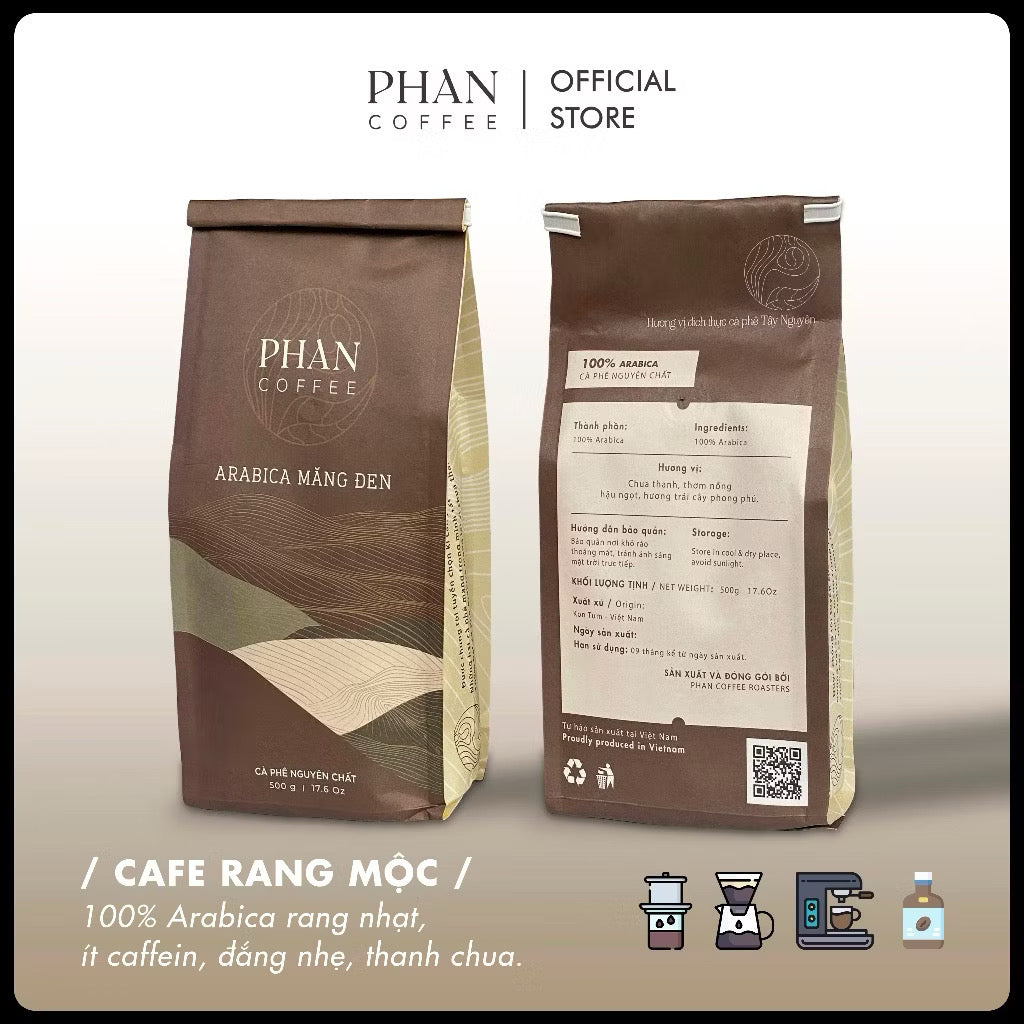Phan Coffee - Arabica Măng Đen Nguyên Hạt | Mang Den Arabica Whole Bean