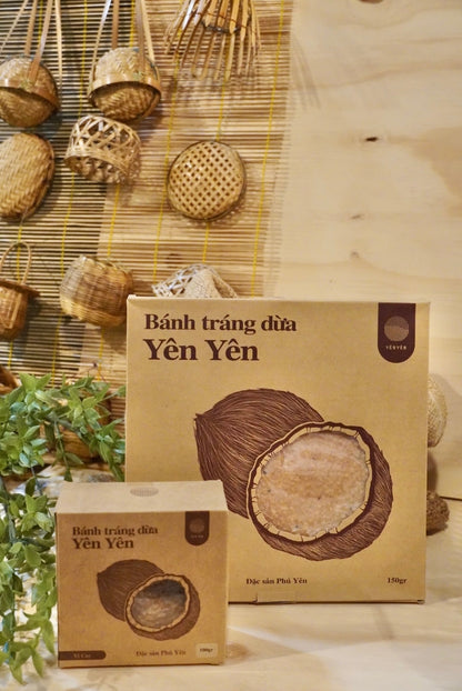 Yên Yên - Bánh Tráng Dừa Yên Yên Cay | Coconut Rice Paper - Spicy [box/150gr]