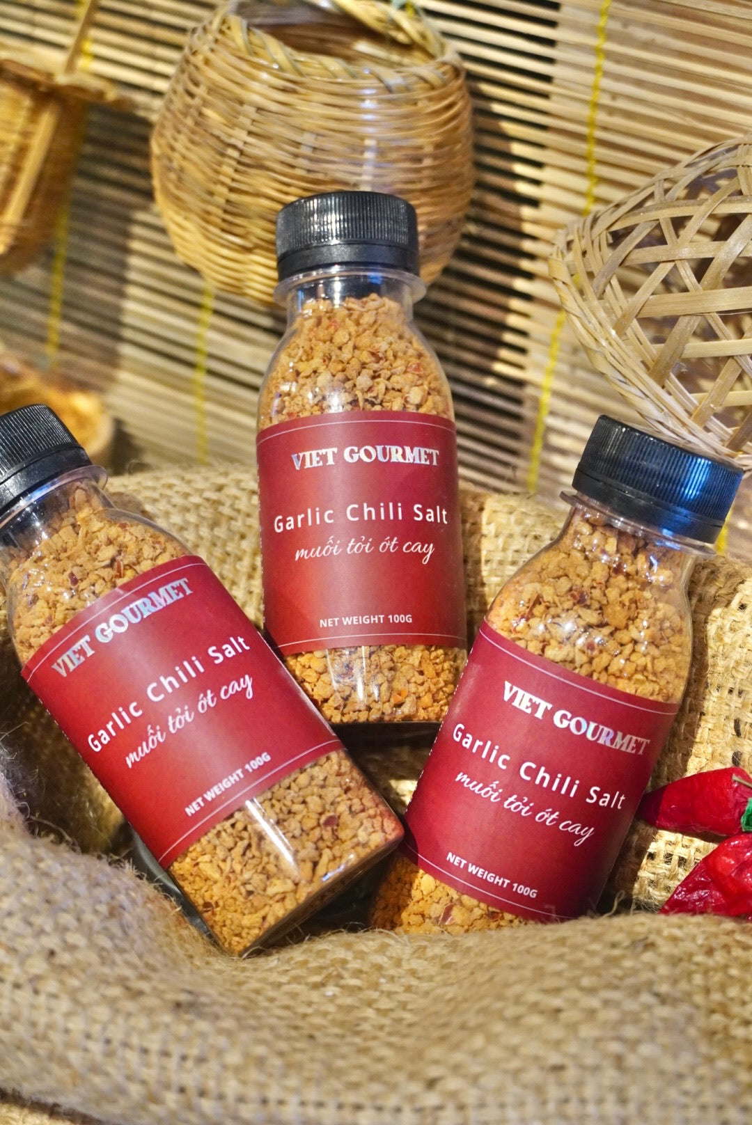 Viet Gourmet - Muối Tỏi Ớt Cay | Garlic Chili Salt [bottle/100gr]