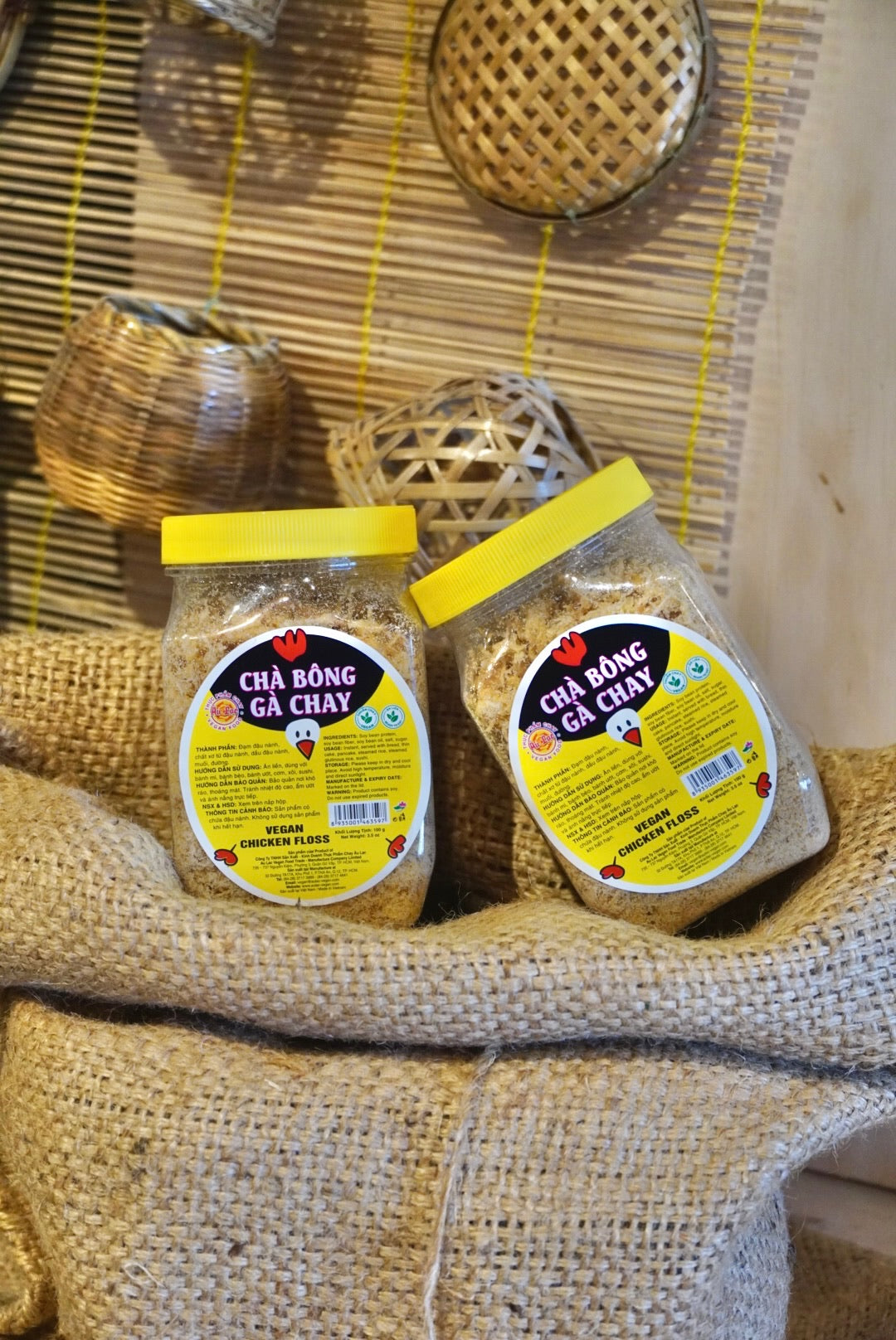 Âu Lạc - Chà Bông Gà Chay | Vegan Chicken Floss [bottle/100gr]