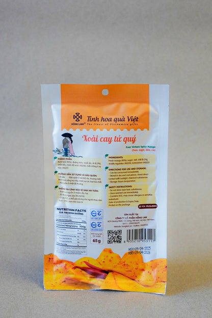 Hồng Lam - Xoài Cay Tứ Quý| Sichuan Spicy Mango [bag/65gr]