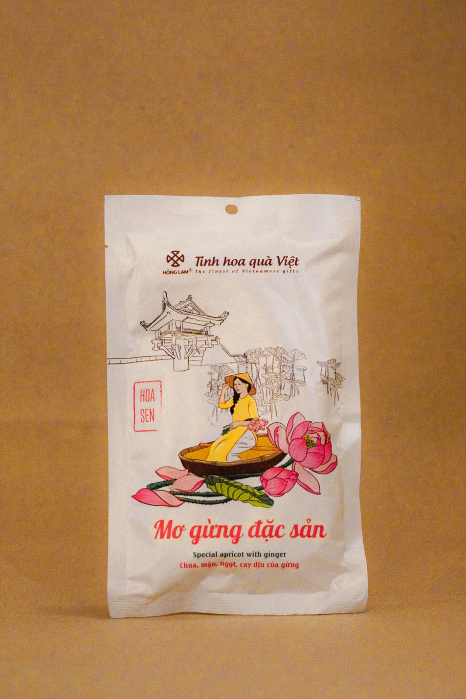 Hồng Lam - Mơ Gừng Đặc Sản | Special Apricot With Ginger [80gr/bag]