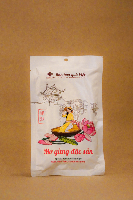 Hồng Lam - Mơ Gừng Đặc Sản | Special Apricot With Ginger [80gr/bag]