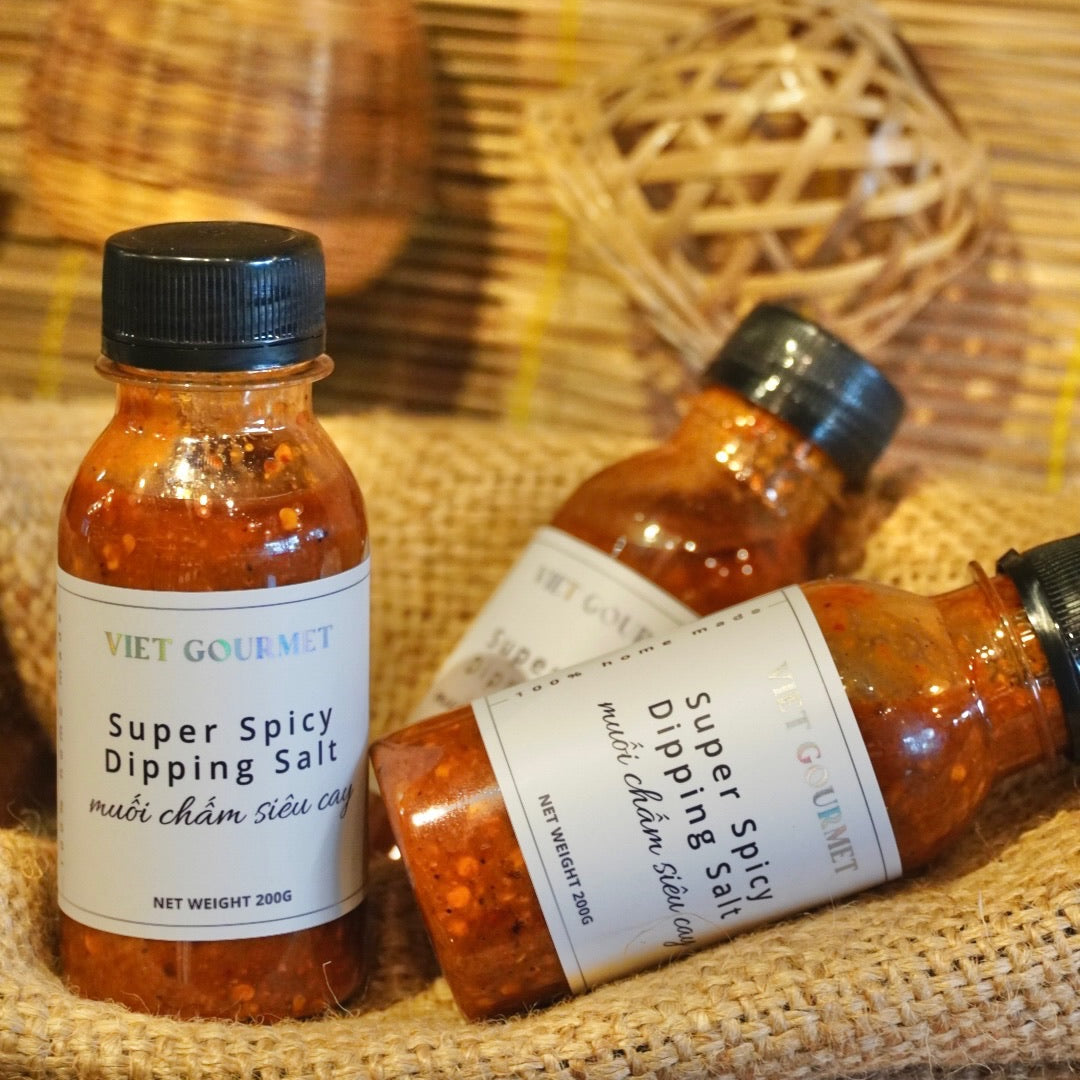Viet Gourmet - Muối Chấm Siêu Cay | Super Spicy Dipping Salt [bottle/180gr]