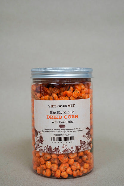 Viet Gourmet - Bắp Sấy Khô Bò | Dried Corn with Beef [Bottle/250gr]