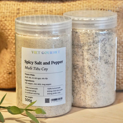 Viet Gourmet - Muối Tiêu Cay | Spicy Salt and Pepper [bottle/500gr]