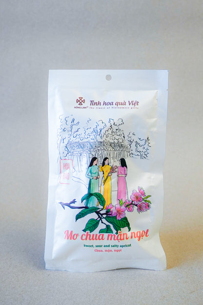 Hồng Lam - Mơ Chua Mặn Ngọt | Sweet, Sour and Salty Apricot [80gr/bag]