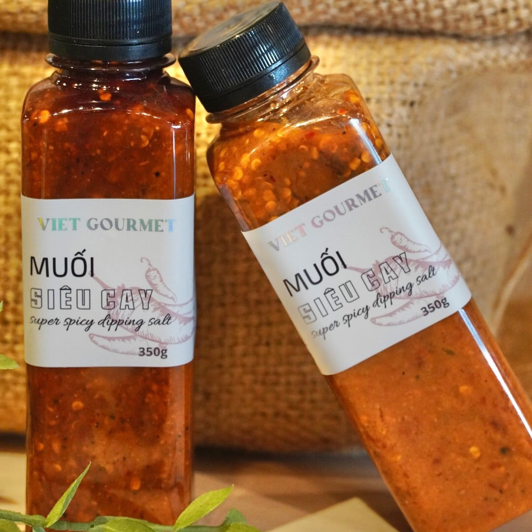 Viet Gourmet - Muối Chấm Siêu Cay | Super Spicy Dipping Salt [bottle/300gr]