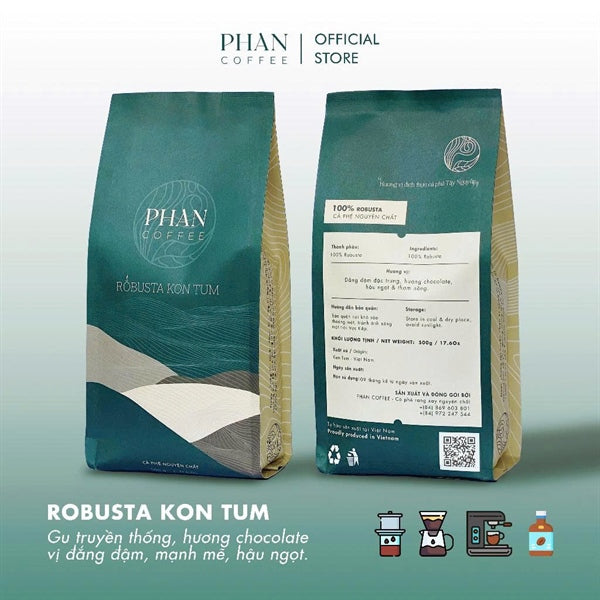 Phan Coffee - Robusta Kon Tum Pha Phin | Robusta Kon Tum Ground Coffee