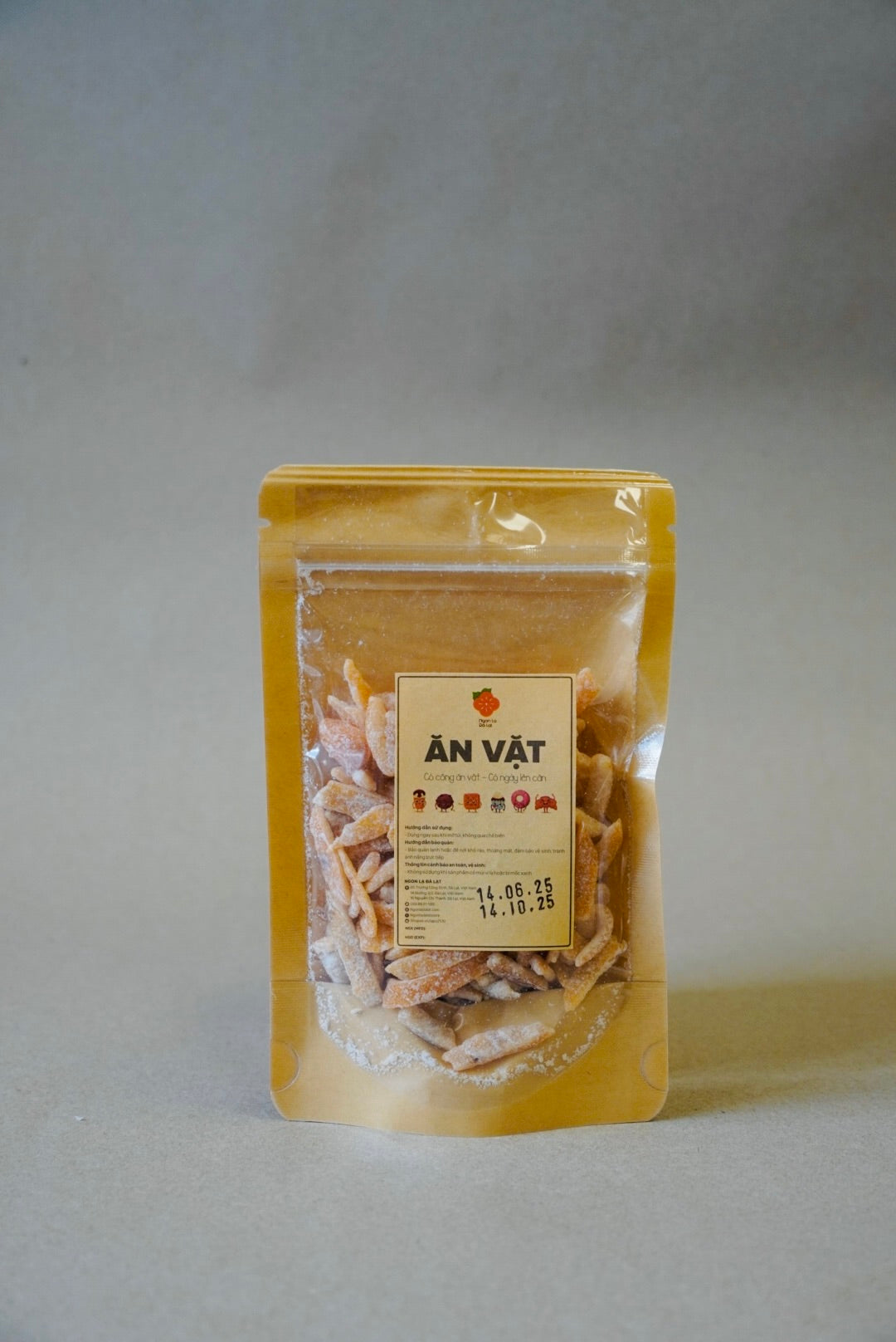 Ngon Lạ Đà Lạt - Quất Trần Bì | Preserved Kumquat bag Chenpi [bag/80gr]