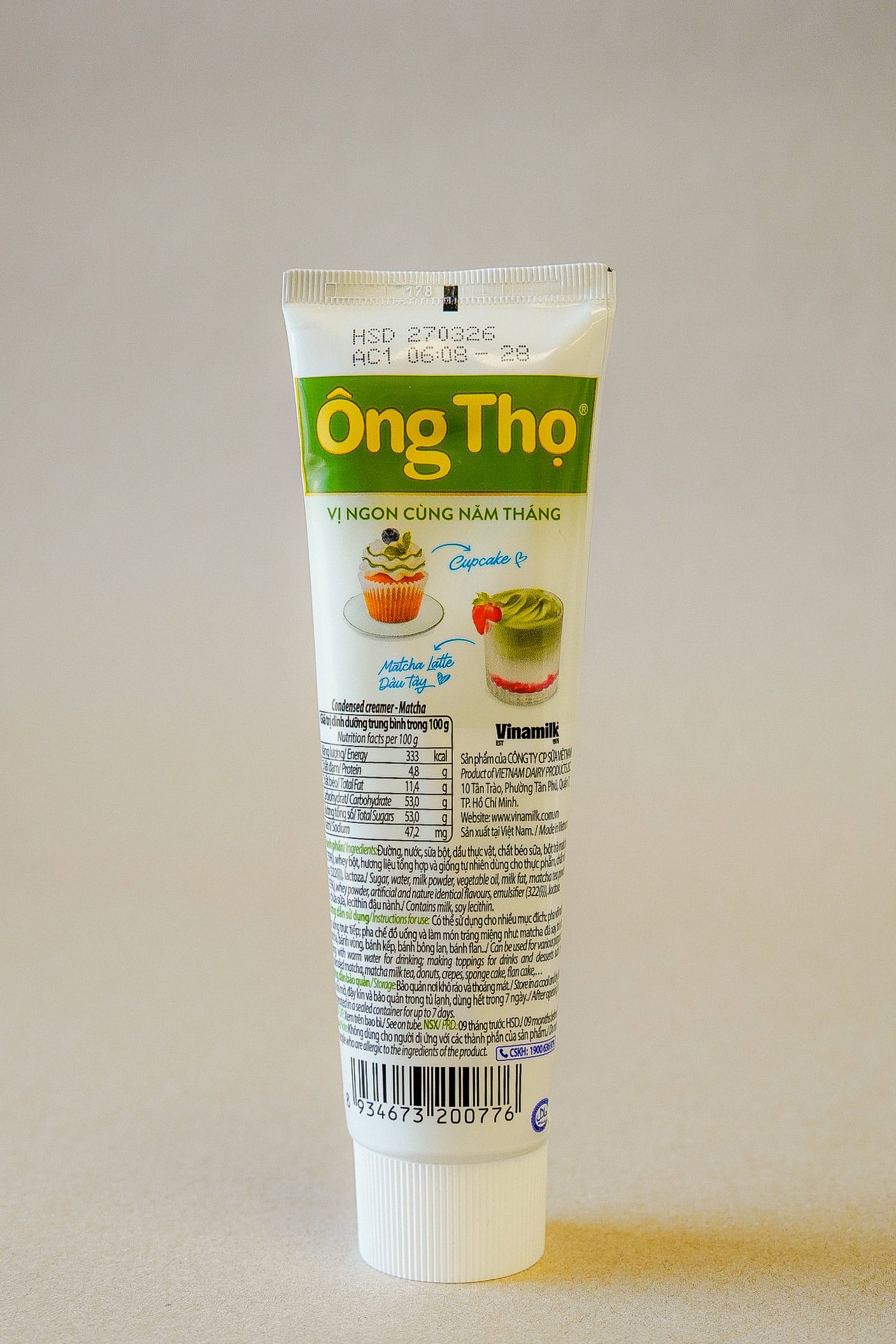 Vinamilk - Sữa Đặc Ông Thọ  Vị Matcha | Creamer Matcha Flavor