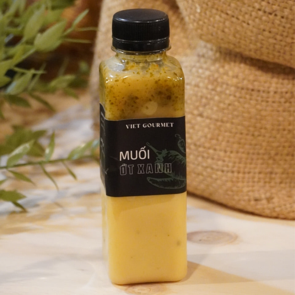 Viet Gourmet - Muối Ớt Xanh | Green Chili Salt [bottle/300gr]
