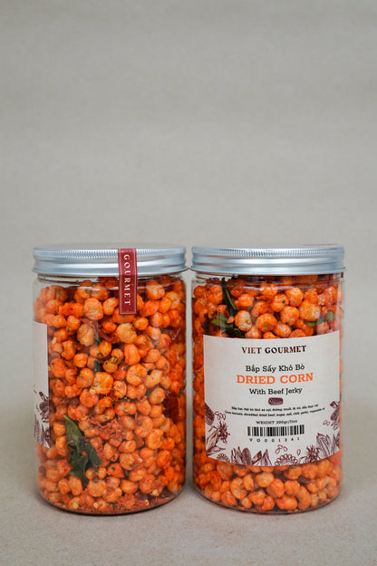 Viet Gourmet - Bắp Sấy Khô Bò | Dried Corn with Beef [Bottle/250gr]