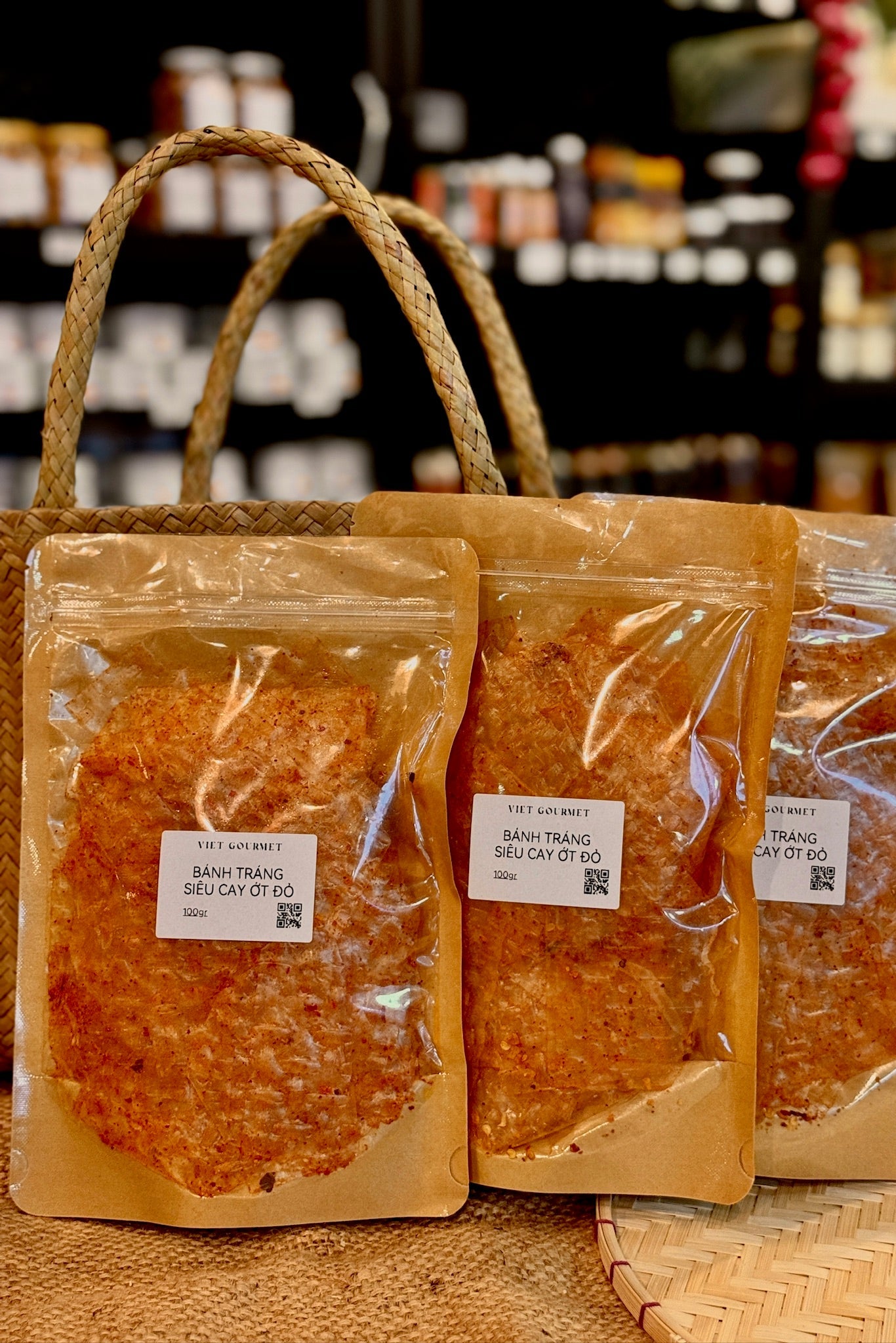 Viet Gourmet - Bánh Tráng Siêu Cay Ớt Đỏ | Rice Paper Extra Spicy Red Chili