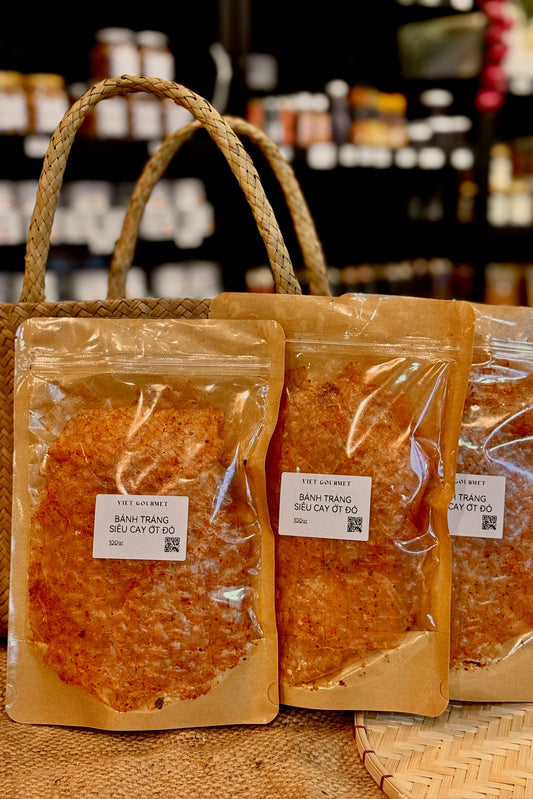 Viet Gourmet - Bánh Tráng Siêu Cay Ớt Đỏ | Rice Paper Extra Spicy Red Chili