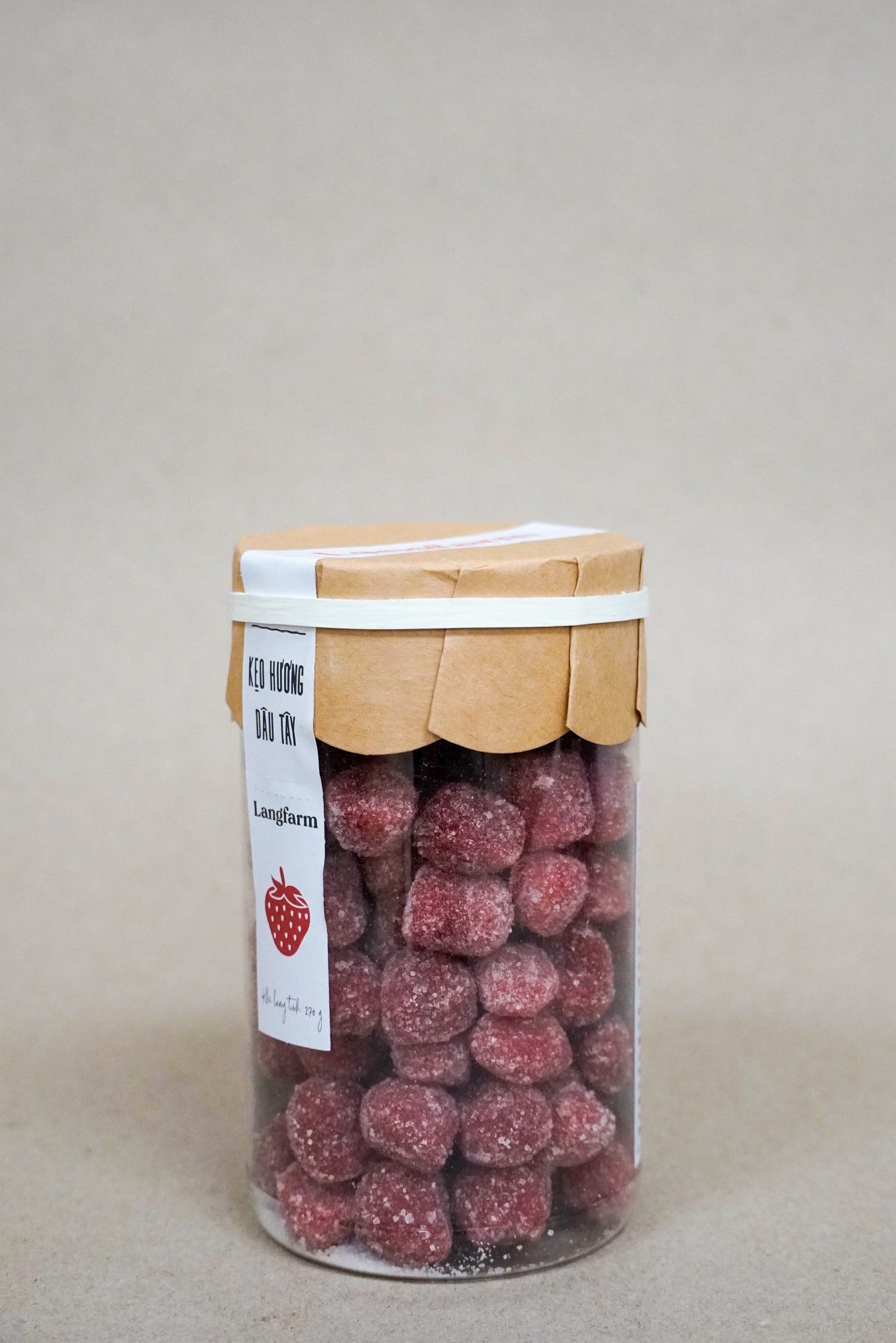 L'angFarm - Kẹo Hương Dâu Tây | Strawberry Flavor Candy [bottle/270gr]