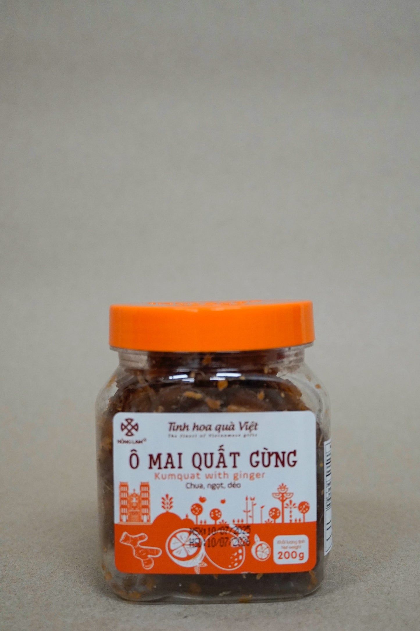 Hồng Lam - Ô Mai Quất Gừng | Kumquat W Ginger [jar/200gr]