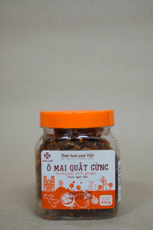 Hồng Lam - Ô Mai Quất Gừng | Kumquat W Ginger [jar/200gr]