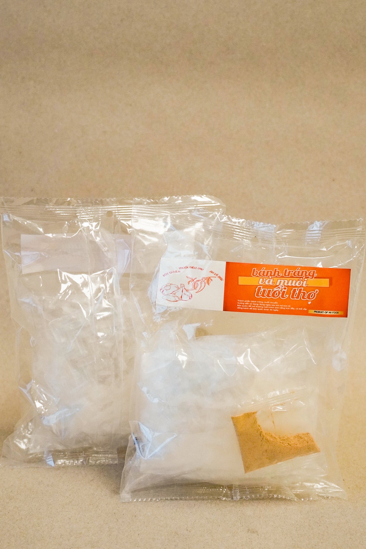 Viet Gourmet - Bánh Tráng Muối Tuổi Thơ | Childhood Chili Salt Rice Paper [bag/80gr]