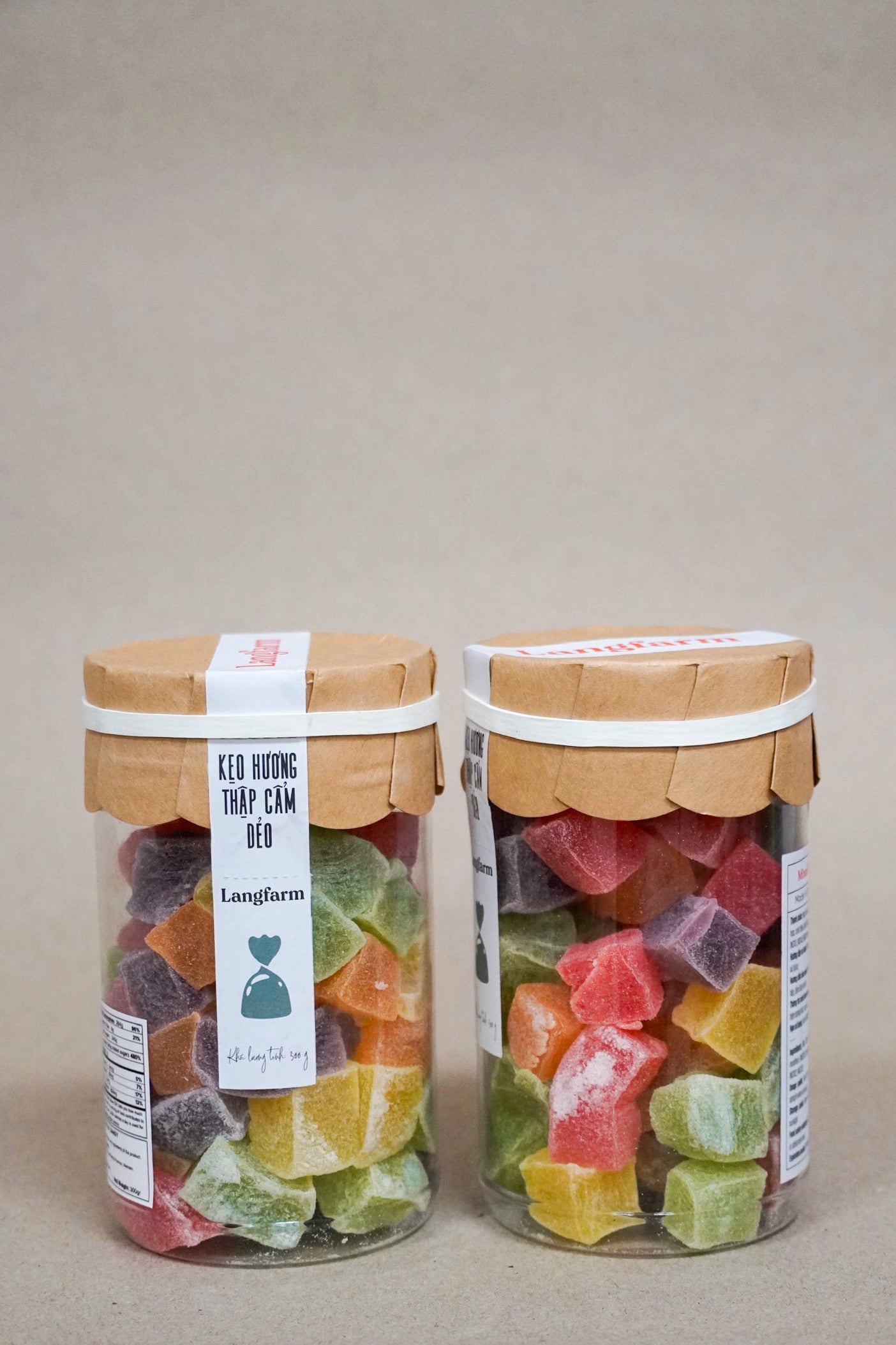 L'angFarm - Kẹo Hương Thập Cẩm Dẻo | Mixed Flavor Jelly Candy [bottle/270gr]