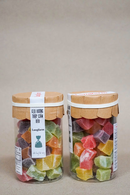 L'angFarm - Kẹo Hương Thập Cẩm Dẻo | Mixed Flavor Jelly Candy [bottle/270gr]