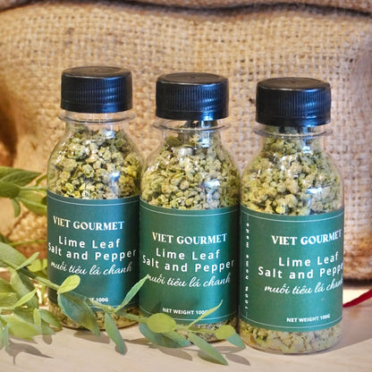 Viet Gourmet - Muối Tiêu Lá Chanh | Lime Leaf Salt and Pepper