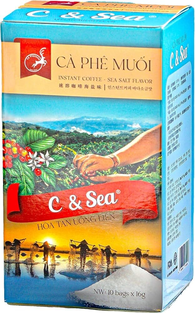 Le Plateau - Cà Phê Muối C&SEA | Instant Coffee - Sea Salt Flavor [box/ 10 bags]