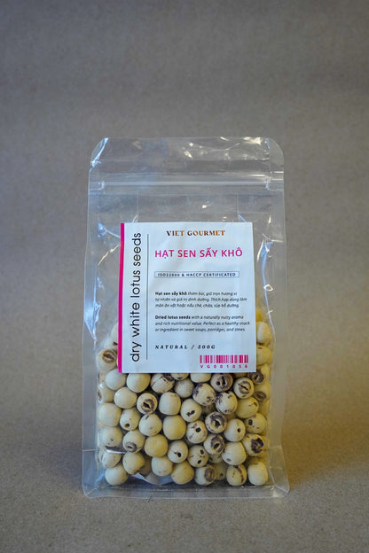 Viet Gourmet - Hạt Sen Sấy Khô | Dry White Lotus Seed [bag/300gr]