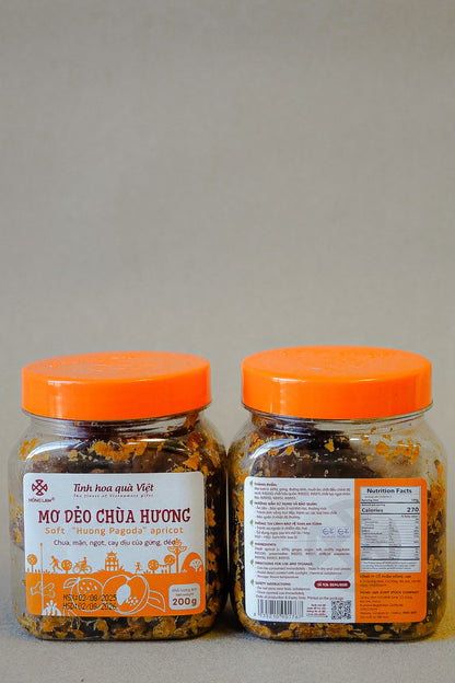 Hồng Lam - Mơ Dẻo Chùa Hương | Soft "Huong Pagoda" Apricot [bottle/200gr]