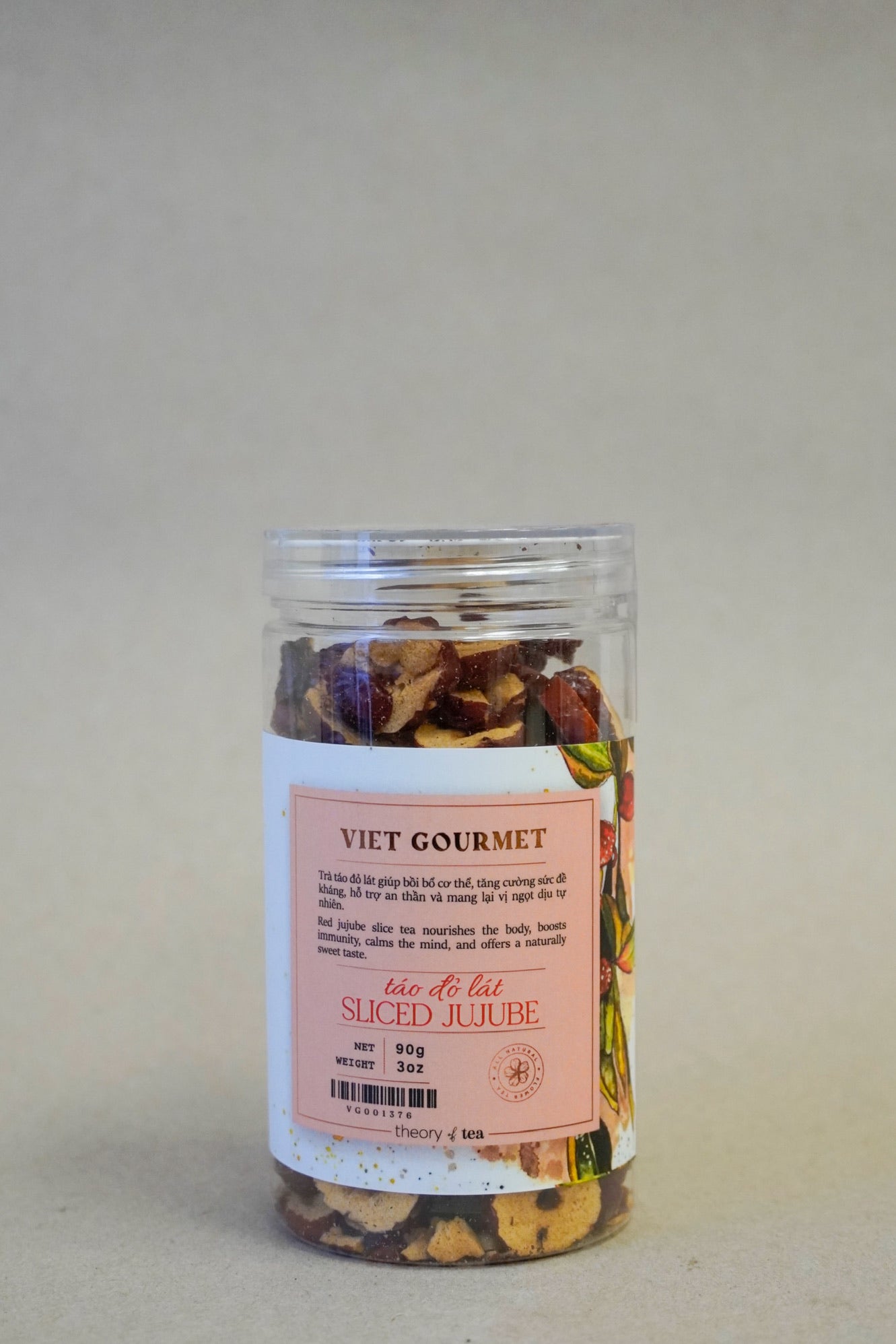 Viet Gourmet - Táo Đỏ Lát | Sliced Jujube [bottle/90gr]