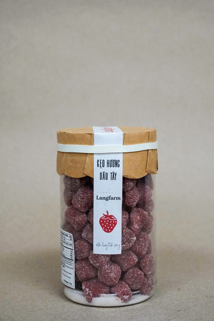 L'angFarm - Kẹo Hương Dâu Tây | Strawberry Flavor Candy [bottle/270gr]