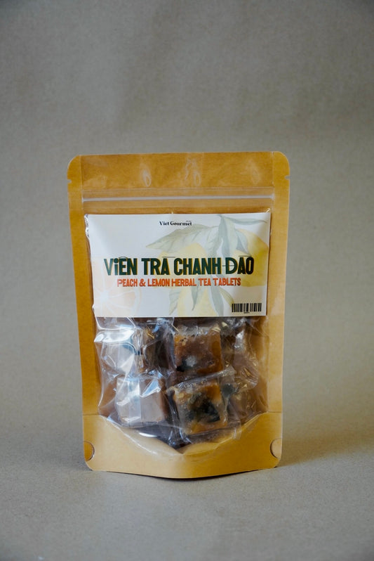 Viet Gourmet - Viên Trà Chanh Đào | Peach & Lemon Herbal Tea Tablets