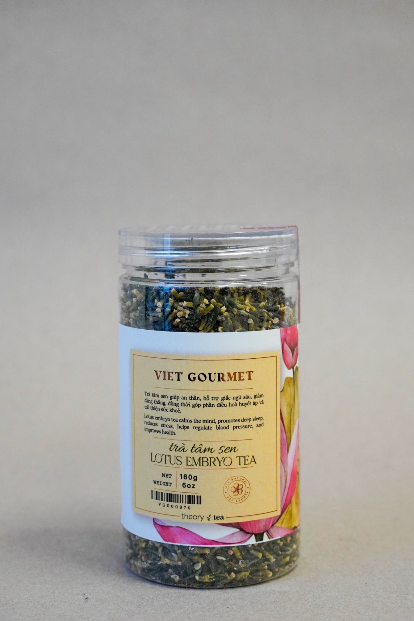 Viet Gourmet - Trà Tâm Sen | Lotus Embryo Tea [bottle/160gr]