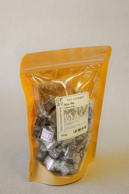 Viet Gourmet - Kẹo Me Chua Cay | Spicy Tamarind Candy [bag/500gr]