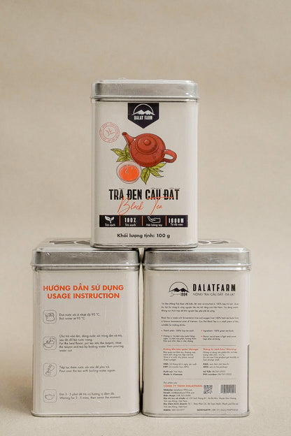 Đà Lạt Farm - Trà Đen Cầu Đất  | Black Tea [can/100gr]