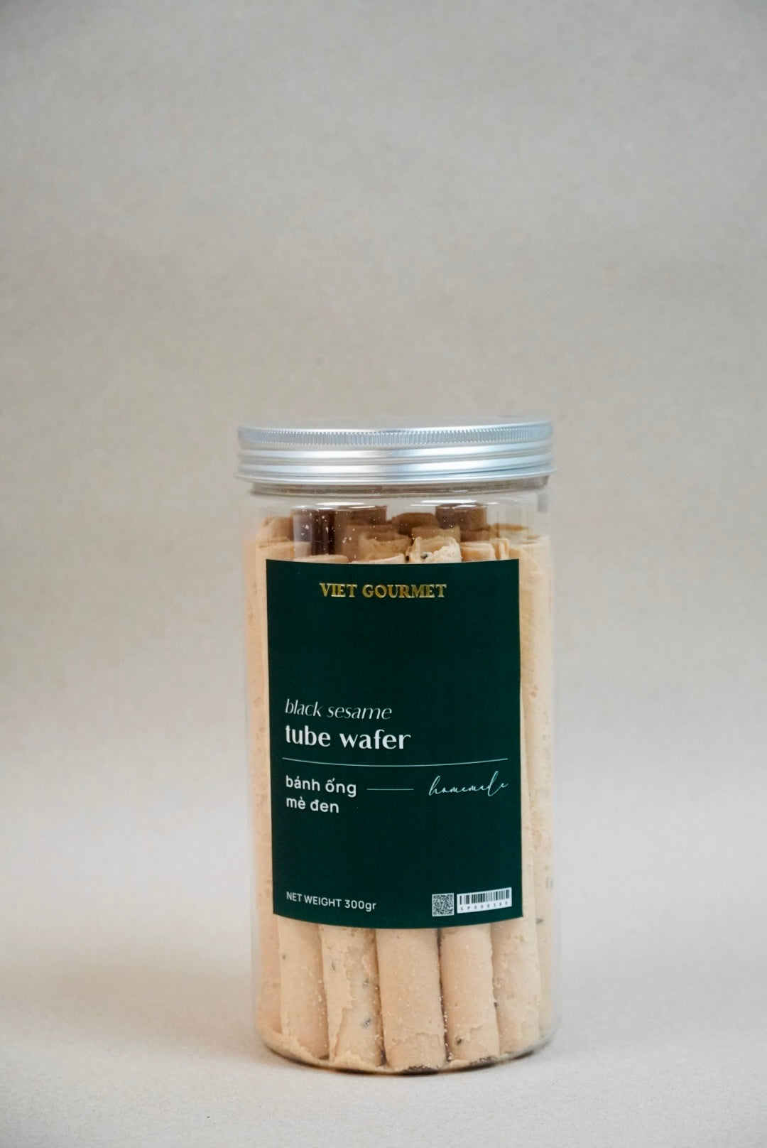 Viet Gourmet - Bánh Ống Mè Đen | Black Sesame Tube Cake