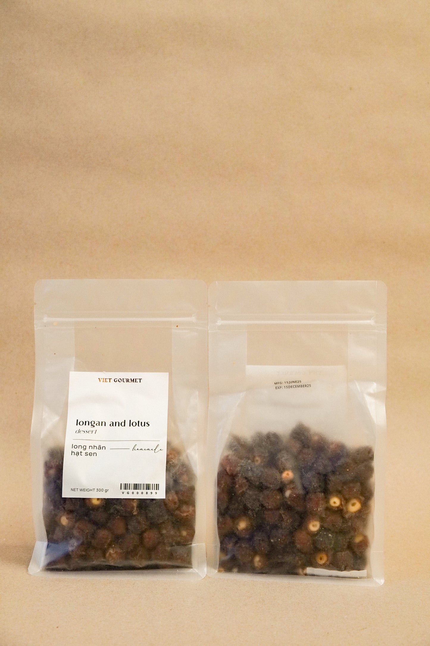 Viet Gourmet - Long Nhãn Ôm Sen | Longan Stuffed with Lotus Seed [bottle/250gr]