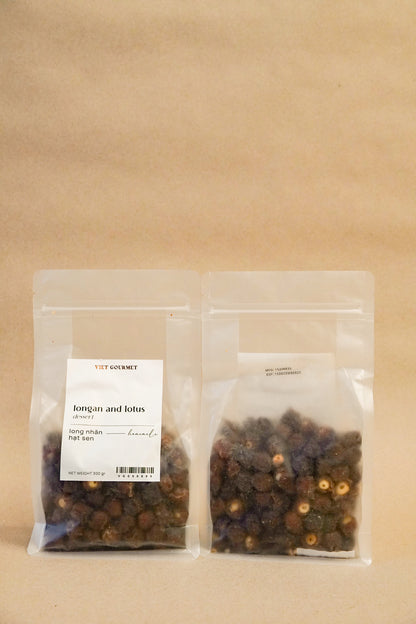 Viet Gourmet - Long Nhãn Ôm Sen | Longan Stuffed with Lotus Seed [bottle/250gr]