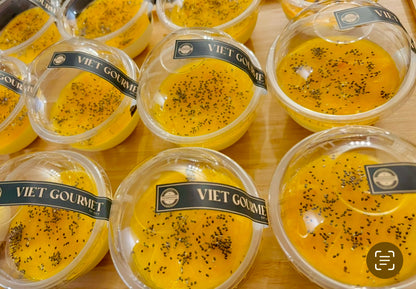 Dessert - Panna Cotta Đào Với Hạt Chia | Panna Cotta Peach with Chia Seeds