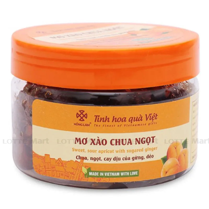 Hồng Lam - Mơ Xào Chua Ngọt | Sweet & Sour Stir - Fried Apricot [jar/200gr]