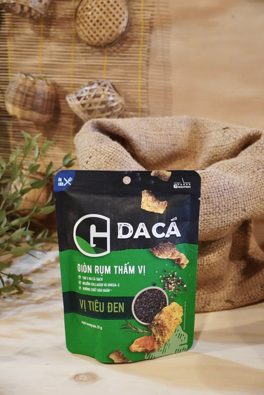 Greenfeed - Da Cá Vị Tiêu Đen | Black Pepper Fish Skin