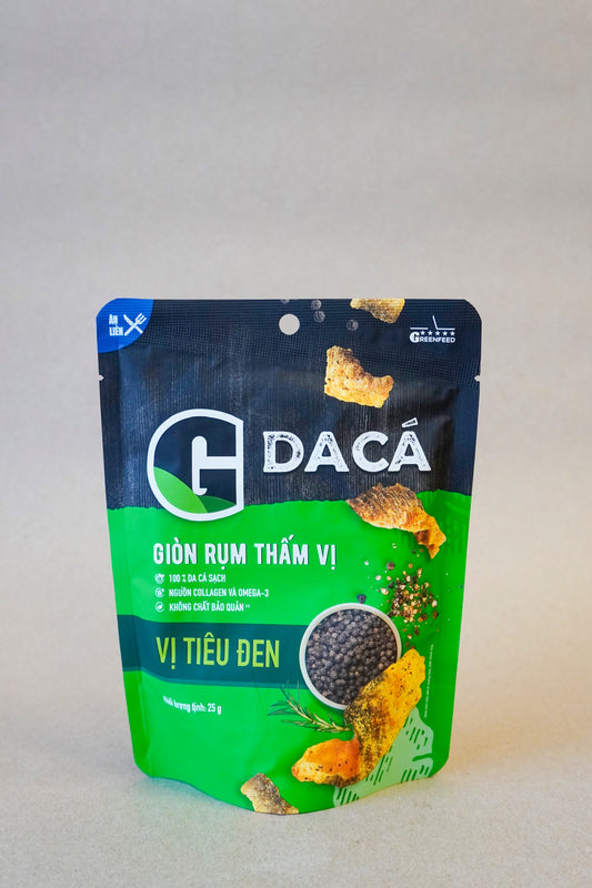 Greenfeed - Da Cá Vị Tiêu Đen | Black Pepper Fish Skin