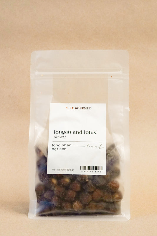 Viet Gourmet - Long Nhãn Ôm Sen | Longan Stuffed with Lotus Seed [bottle/250gr]