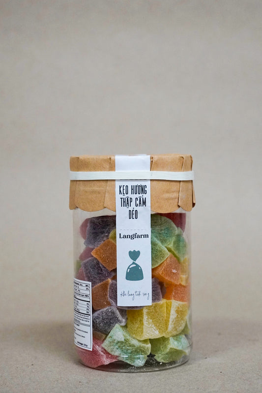 L'angFarm - Kẹo Hương Thập Cẩm Dẻo | Mixed Flavor Jelly Candy [bottle/270gr]