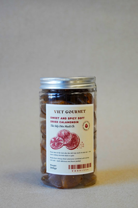Viet Gourmet - Tắc Sấy Dẻo Muối Ớt | Sweet & Spicy Soft-Dried Kumquat