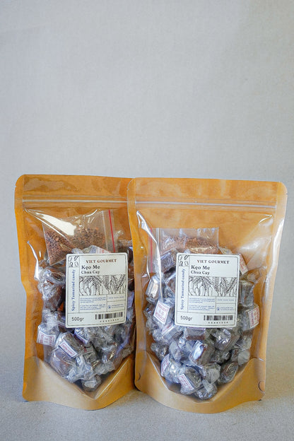 Viet Gourmet - Kẹo Me Chua Cay | Spicy Tamarind Candy [bag/500gr]