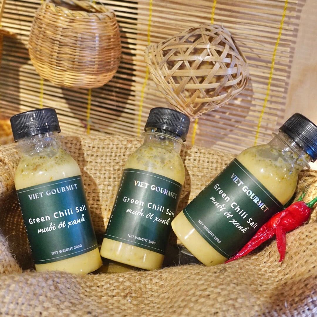Viet Gourmet - Muối Ớt Xanh | Green Chili Salt [bottle/200gr]