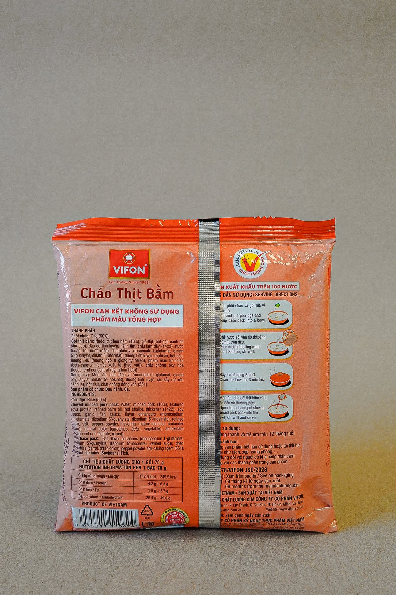 Vifon - Cháo Thịt Bằm | Minced Pork Congee