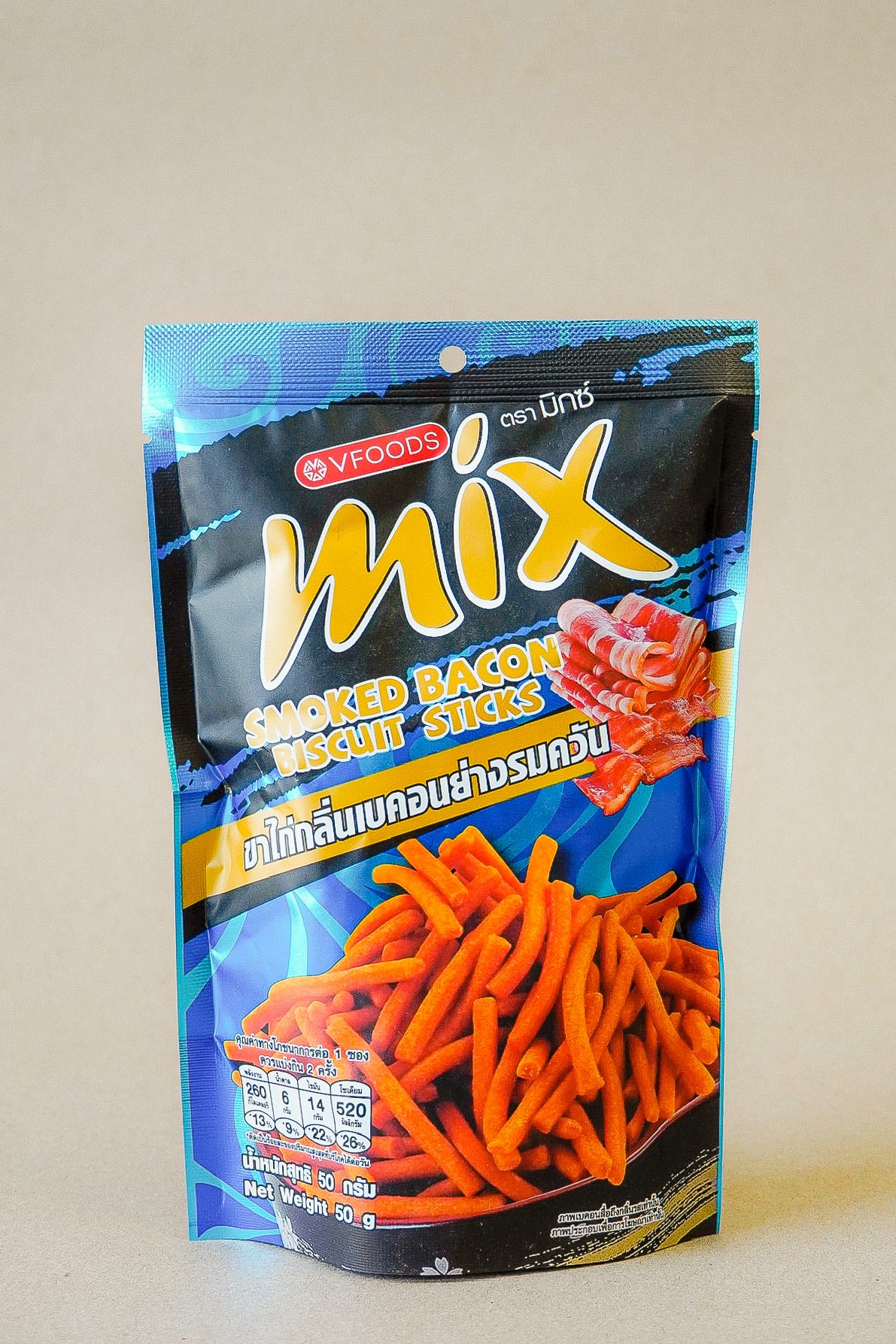 VFOODS - Bánh Que Mix Vị  Thịt Heo Xông Khói | Flavor Smoked Bacon Biscuit Sticks