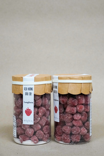 L'angFarm - Kẹo Hương Dâu Tây | Strawberry Flavor Candy [bottle/270gr]